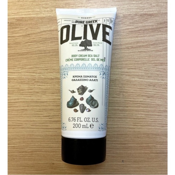 Korres Pure Greek Olive Body Cream Sea Salt 6.75 FL OZ Hydrating Cream - New - Picture 2 of 8